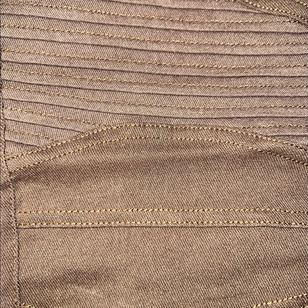 Sale 🔥 NWT Mocha Brown Moto Ankle Zip Leggings - Picture 3 of 4